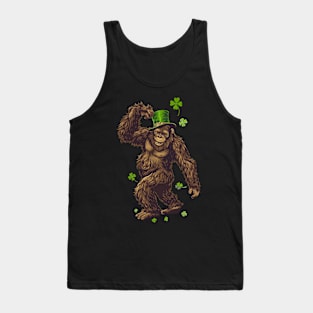 Bigfoot Leprechaun St Patricks Day Tank Top